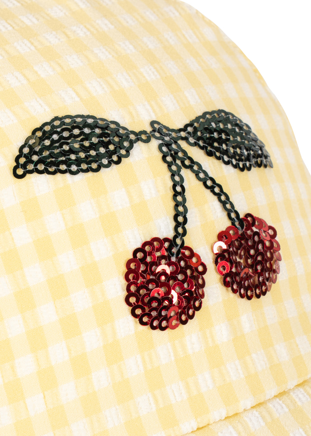 UV swim hat Etta Vichycaro 🍌Almond Check