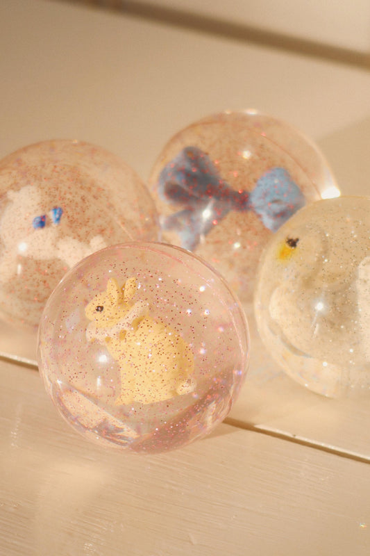 Gummiflummis mit Glitzer und süßen Figuren 🍋🦢🍒🎀🐩🐼✨