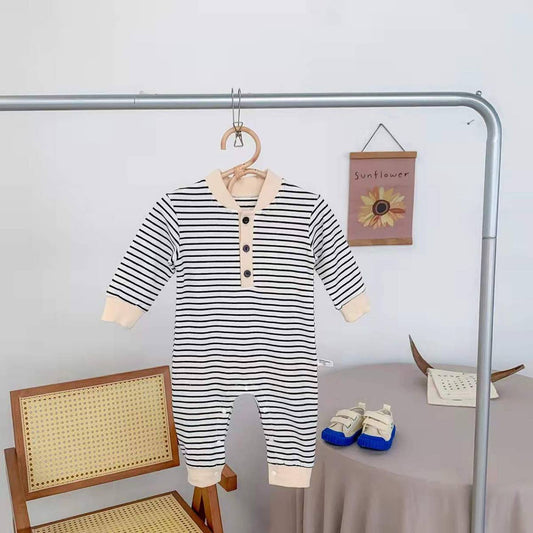 Romper Sea Blue/Cream 6-12 Months