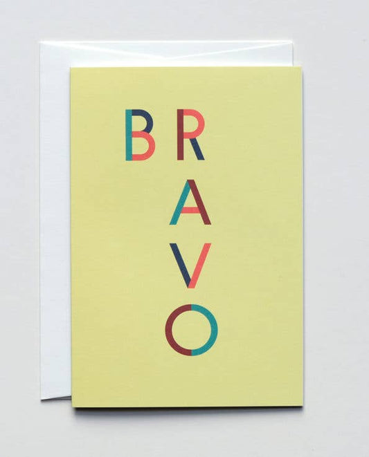 Card Lucky Letters Bravo