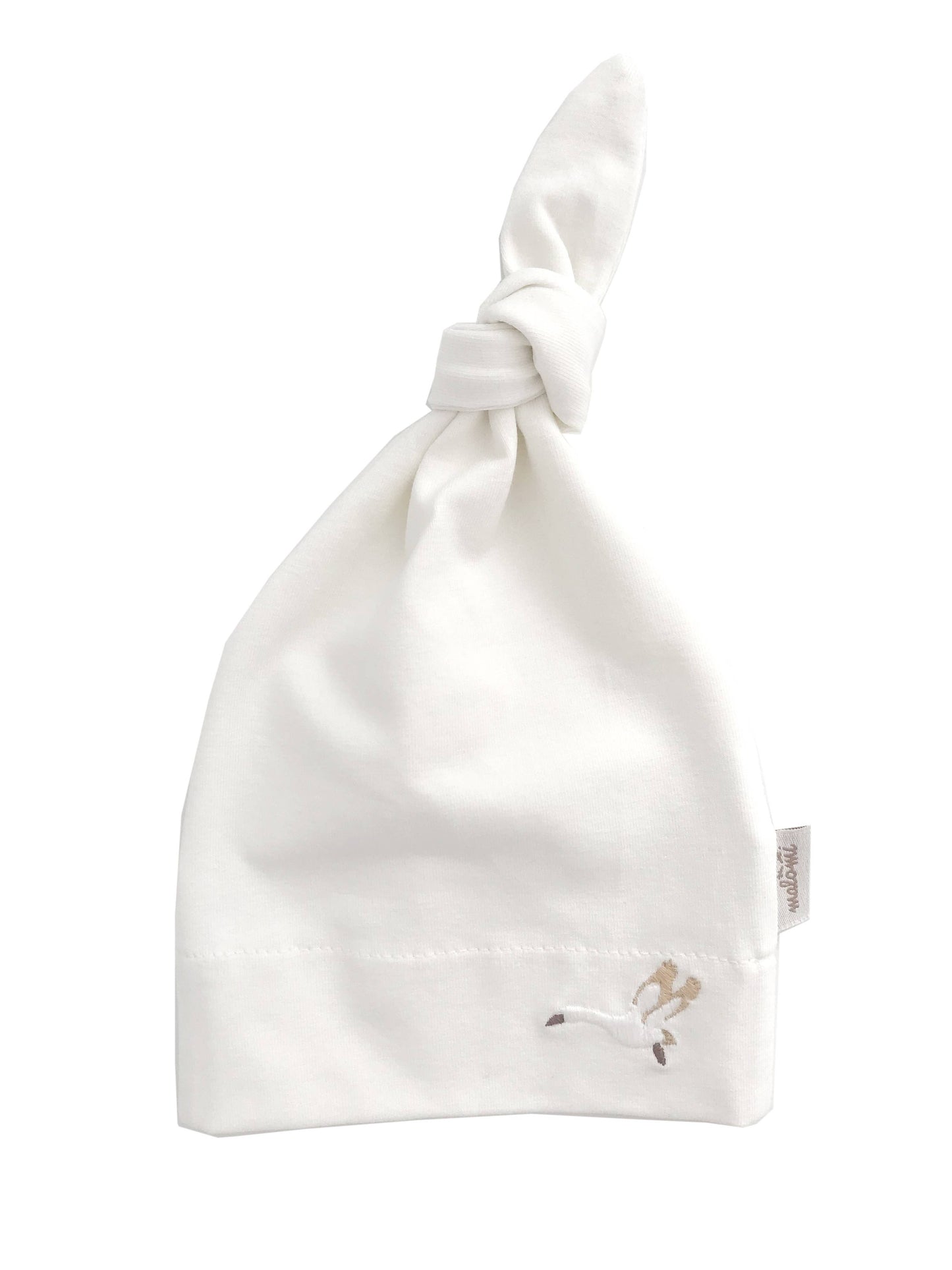 Organic Baby-Mützchen mit Gestickter Gans