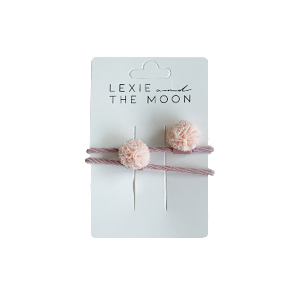 Haargummis Pom Pom - Soft Pink (klein)