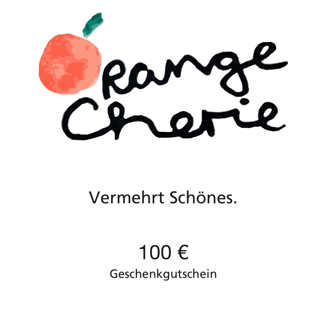 🍊 OrangeCherie Gutschein