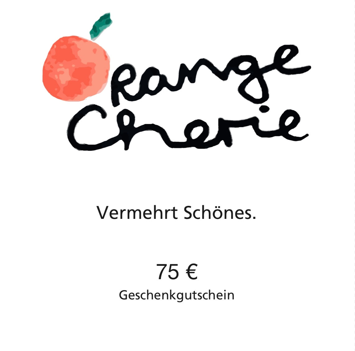 🍊 OrangeCherie Gutschein