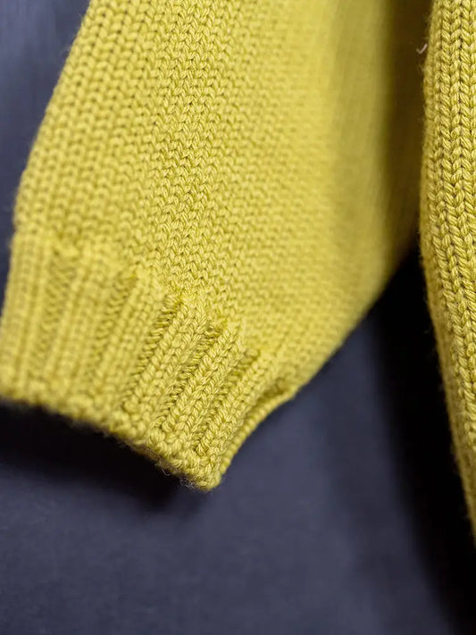 THE WOOLLY CARDIGAN Sulfurgelb