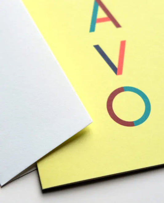 Card Lucky Letters Bravo