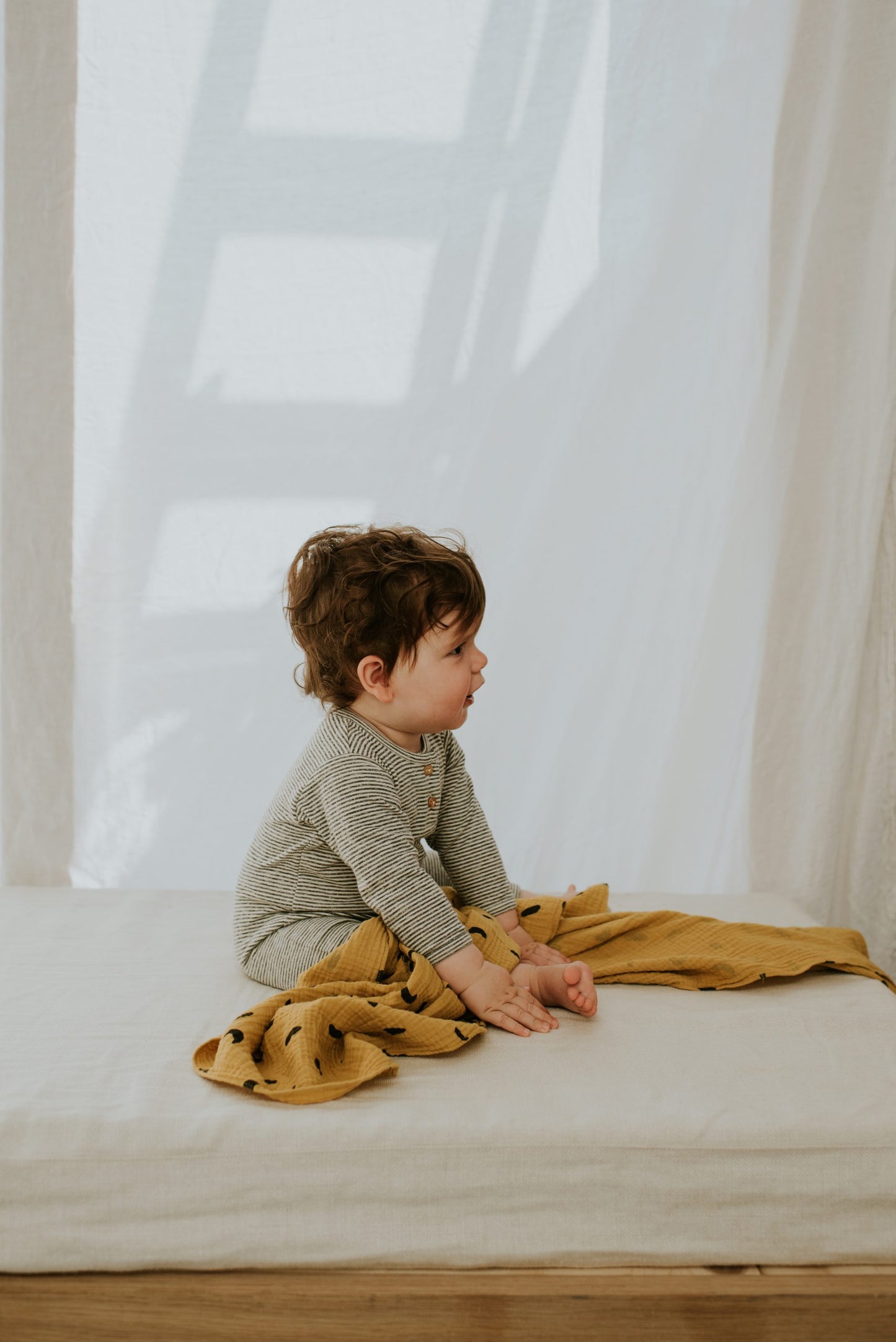 Baby Strampler Cremé /Powder Pink Melage 3-12 Monate