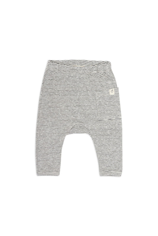 Baby harem pants cream/anthracite melage size 50/56