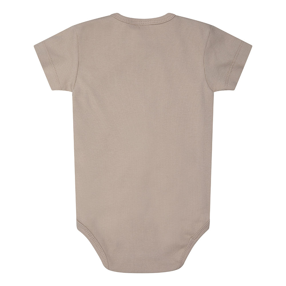 Wickel Body kurzarm Silbergrau 0-12 Monate