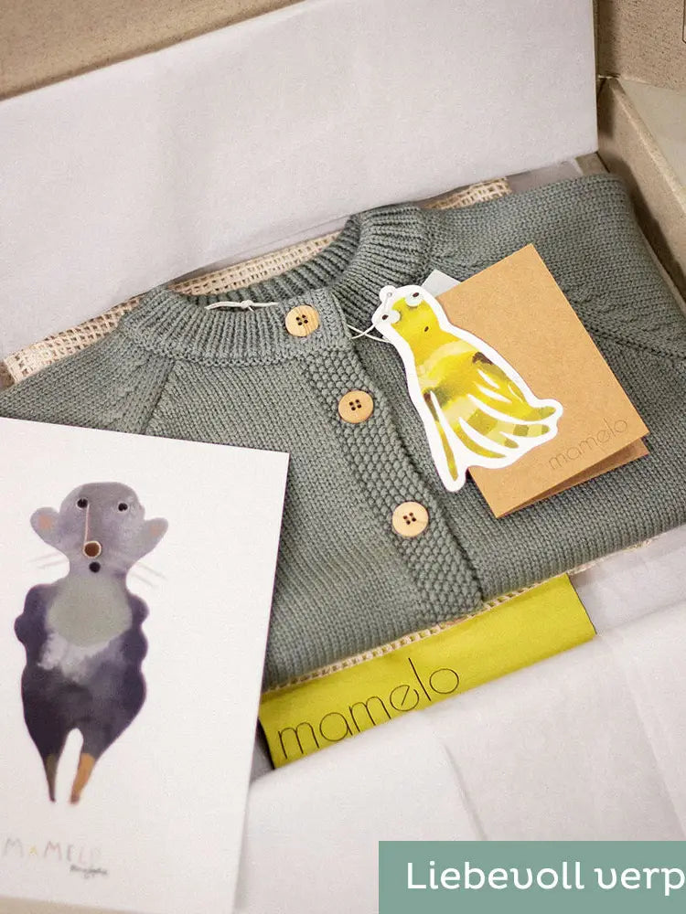 THE WOOLLY CARDIGAN Sulfurgelb