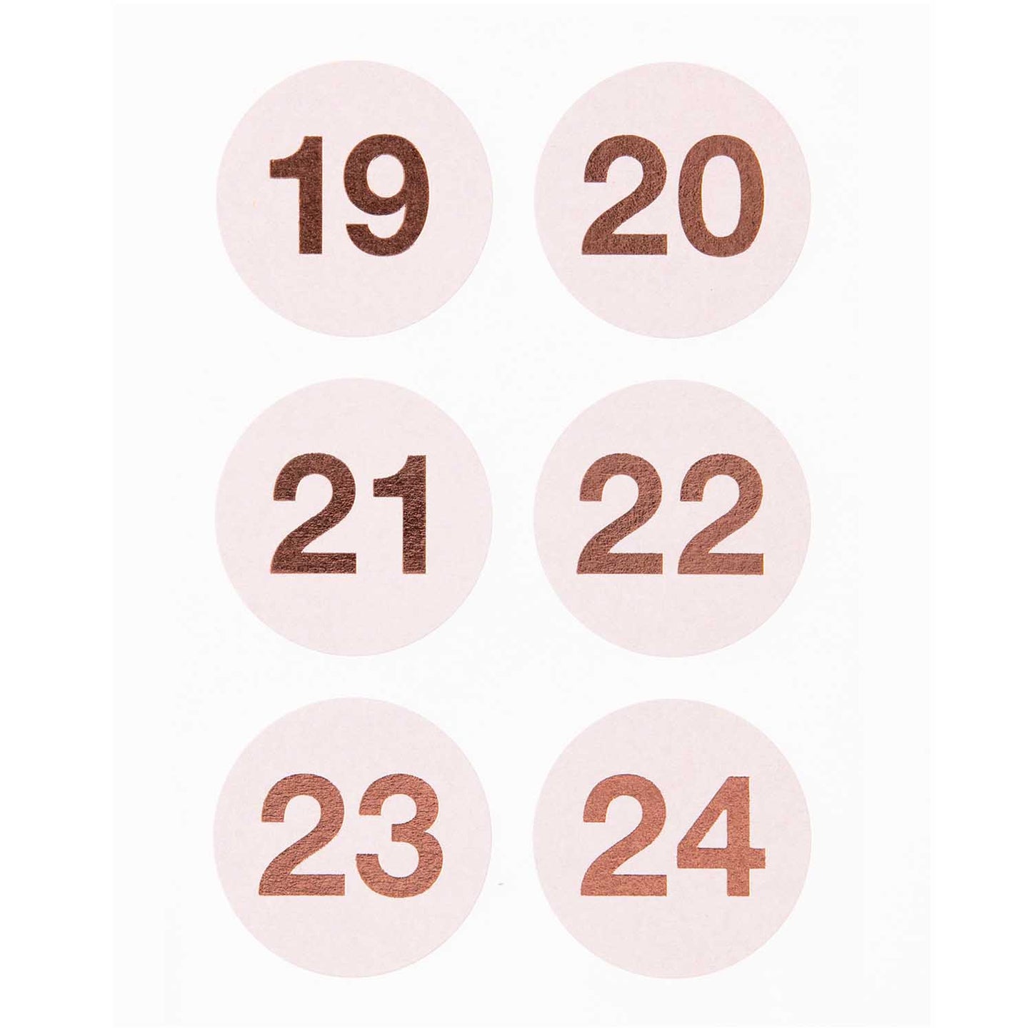 Adventskalender Sticker Puder/Gold