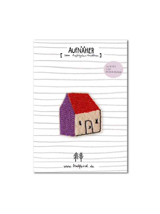 Iron-on patch purple house