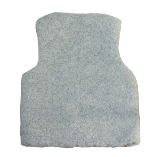 Gray merino wool vest