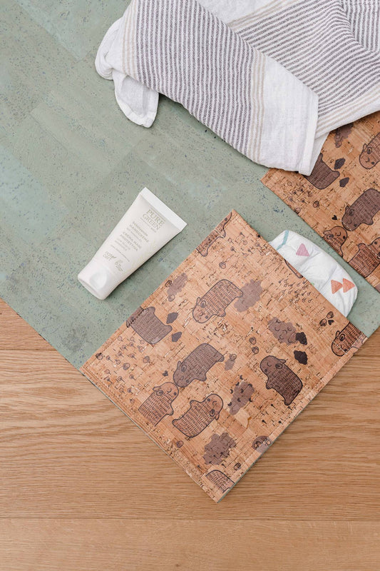 2 in 1 changing mat cork mint