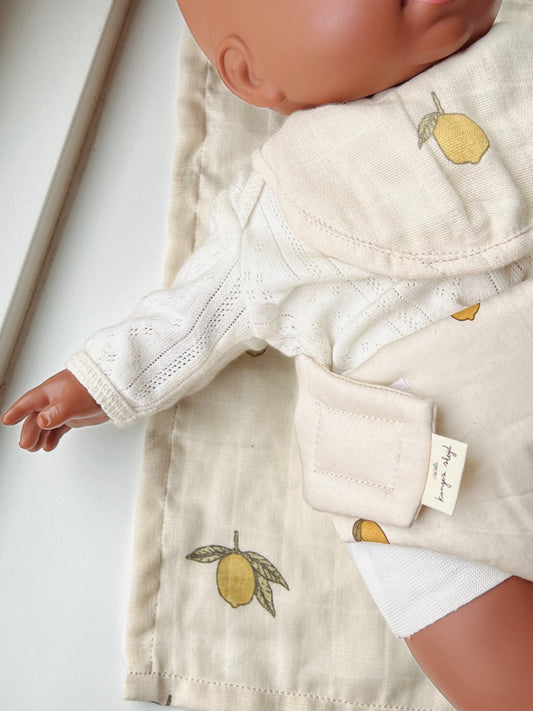 Wickel Set für Kuscheltier/Puppe Lemon