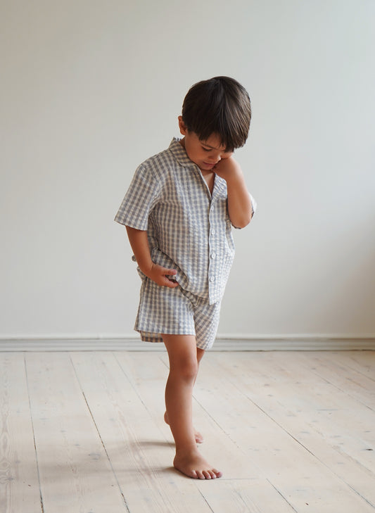 Kim shirt gingham check 74-128