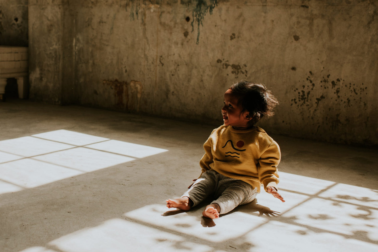 Baby Haremshose Cremé /Powder Pink Melage 0-12 Monate