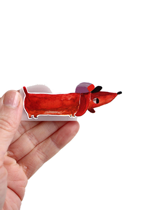 Ironing image dachshund Detlef