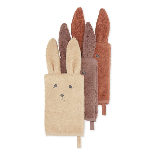 Washcloth set of 3 Bunny
