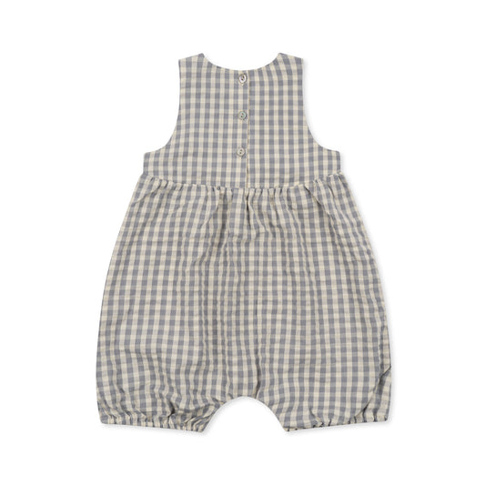 Organic Vichy Check Playsuit 12 months