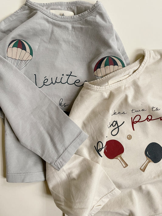 Long-sleeved shirt “léviter” floating rabbit