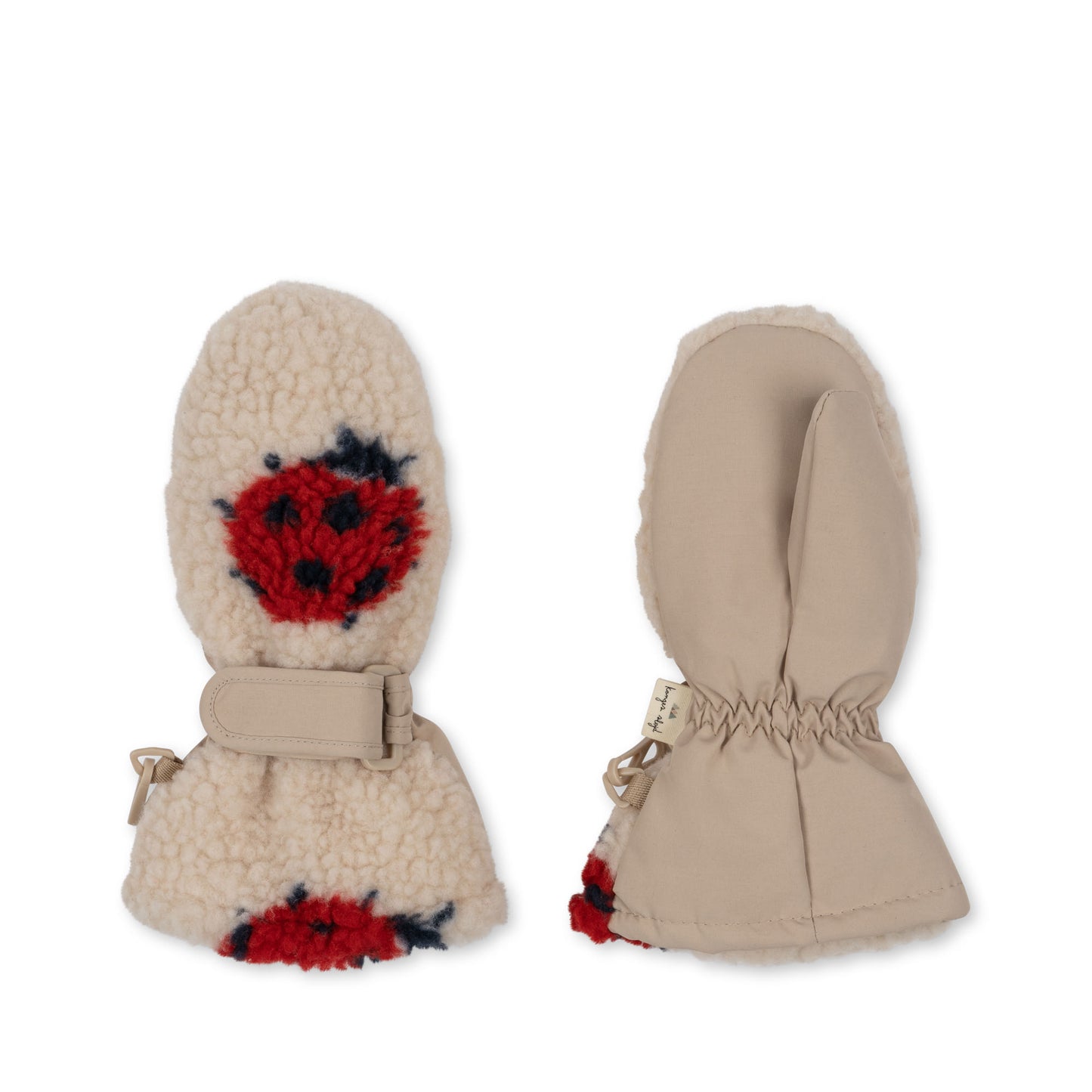 Jody Mittens Ladybug Sand 🐞