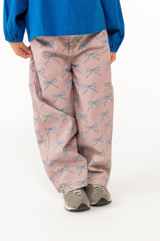 Tinycottons Bows Denim Dungarees