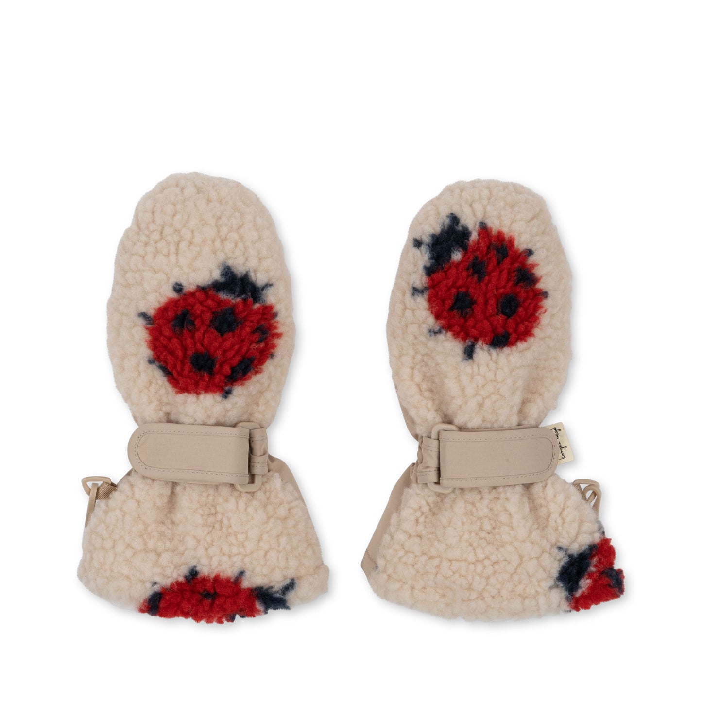 Jody Mittens Ladybug Sand 🐞