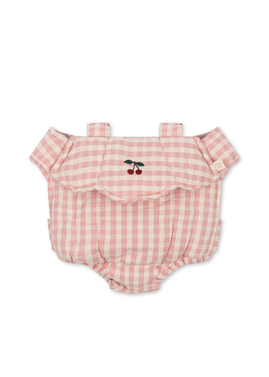 Portabambole Rosa Cipria a quadri 🍒