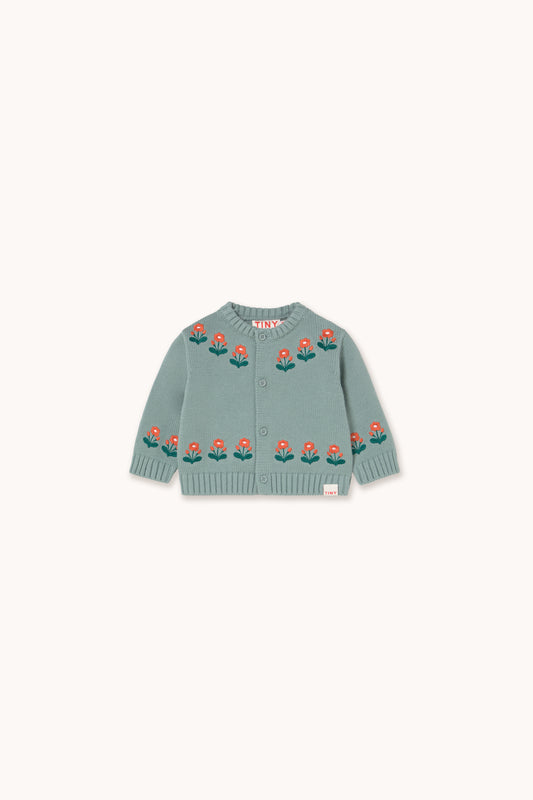 Tinycottons Flowers Baby Knitted Cardigan