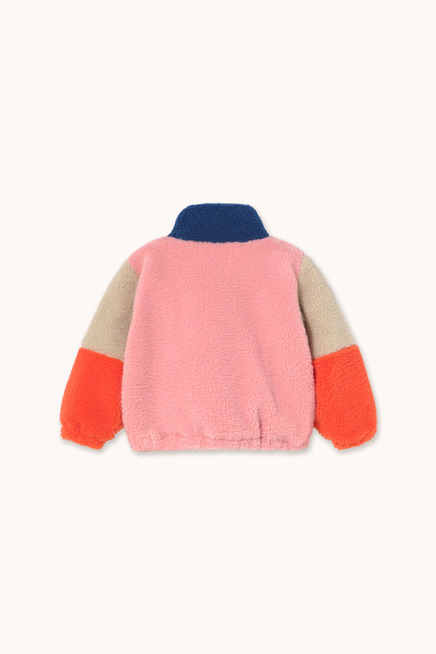 Tinycottons Color Block Polar Sherpa Jacket pink