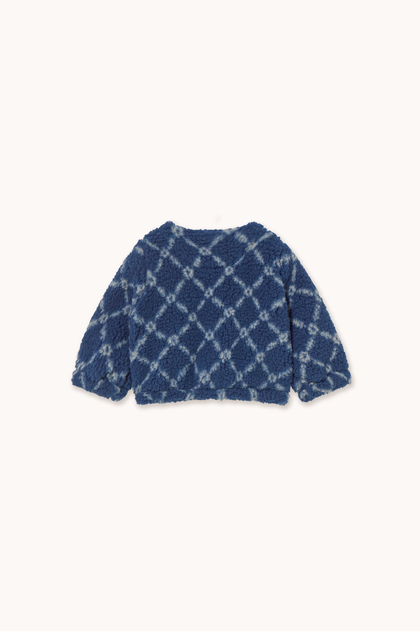 Tinycottons Flower Grid Baby Sherpa Jacket