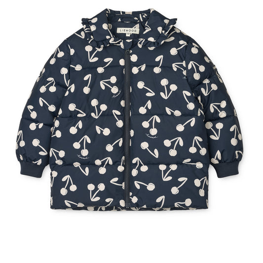 Anemone Long Jacket 🍒 mit Kirschmuster 116-134