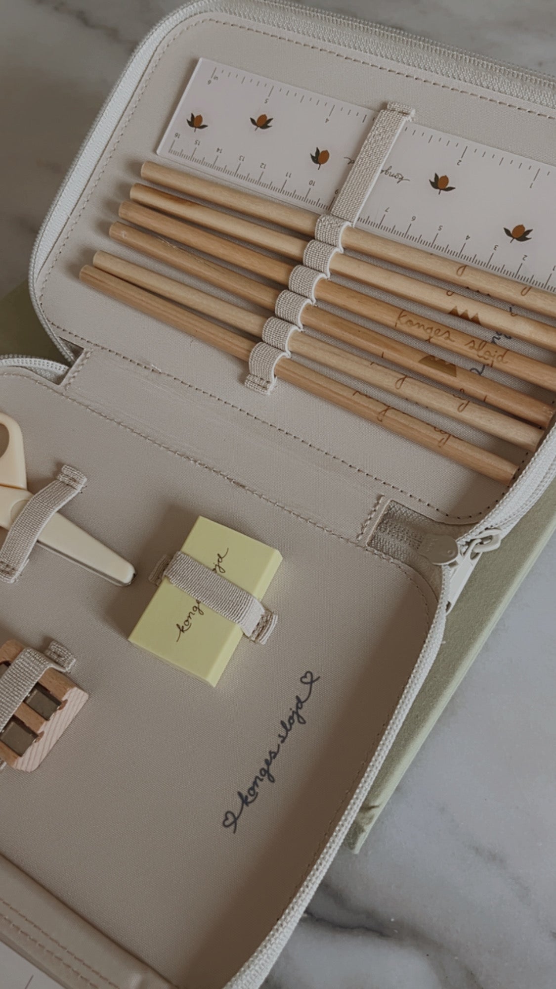 3-Fach Federmäppchen Clover 🏎️✨ befüllt