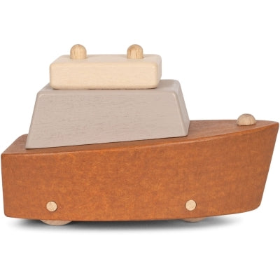 Holzschiffchen Set Fähre und Boot aus Holz