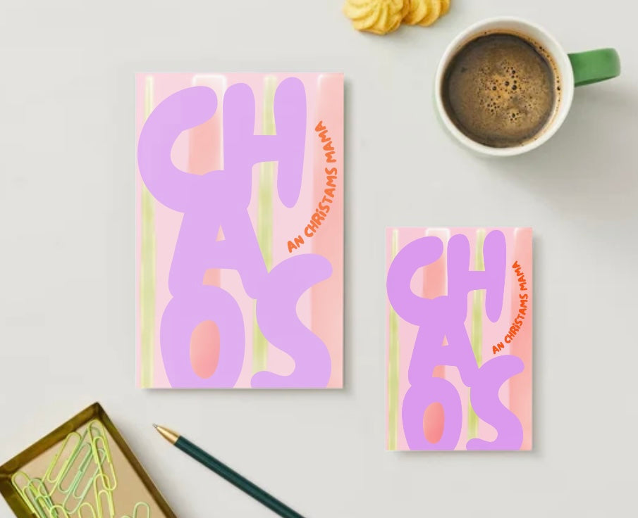 Mini poster chaos to ChristAm's mom 14x21 cm 🍊🧡