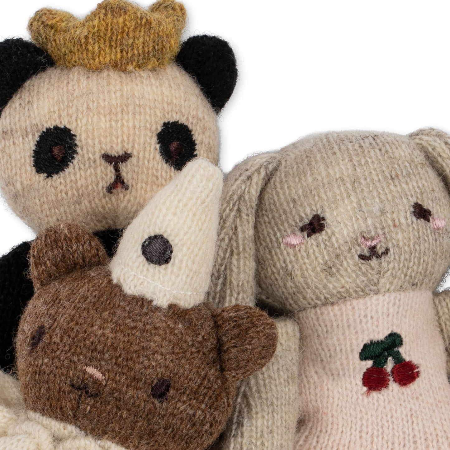 3er Set Fingerpuppen aus Wolle