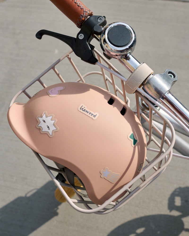 Kinderhelm Milly mit Stickern 🚲✨🎀 Mood Pale Tuscany S & M