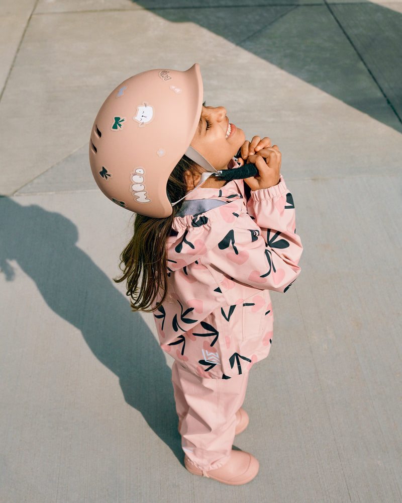 Kinderhelm Milly mit Stickern 🚲✨🎀 Mood Pale Tuscany S & M