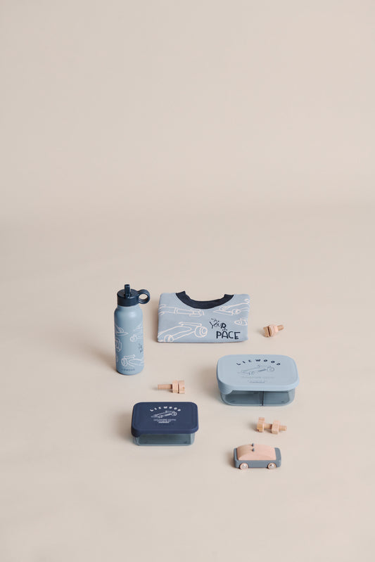 Ako Tritan Snack Box 🏎️✨2819 Race car / Classic navy