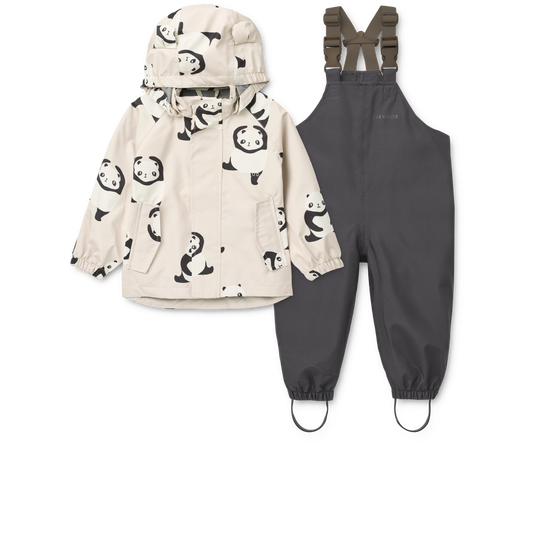 Set Regenjacke und Matschhose Manu Panda 🐼
