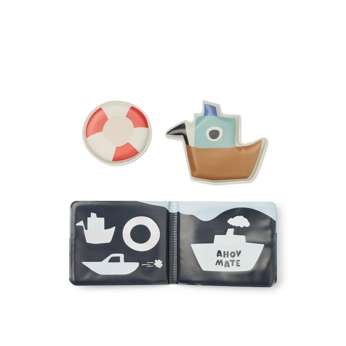 Details magisches Wassermalbuch mit Segelbootmotiven und schwimmenden Elementen 🛟⛵️