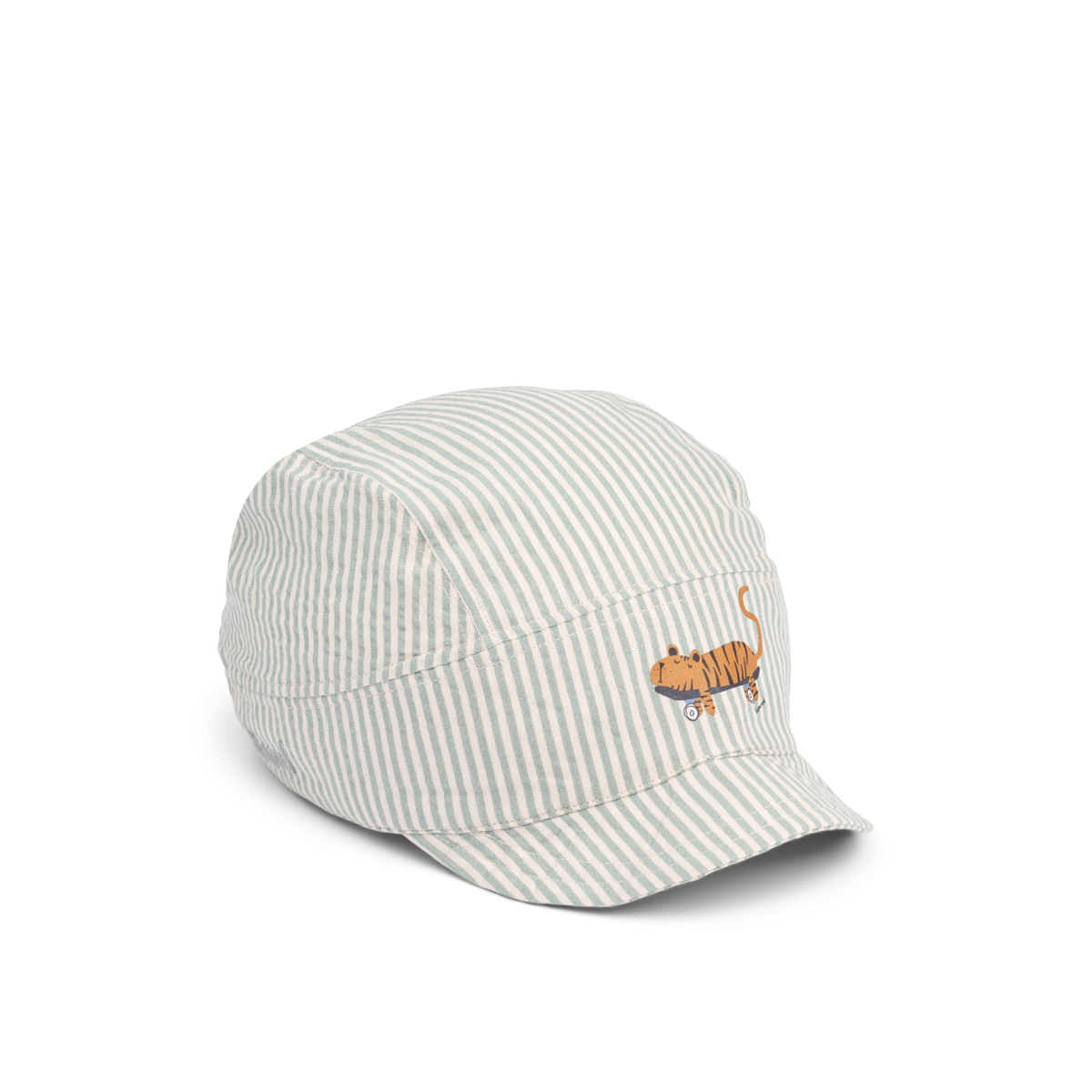 Theon weiche Sommercap von Liewood in Streifenlook mit Tiger schöner Sonnenschutz für Kleinkinder