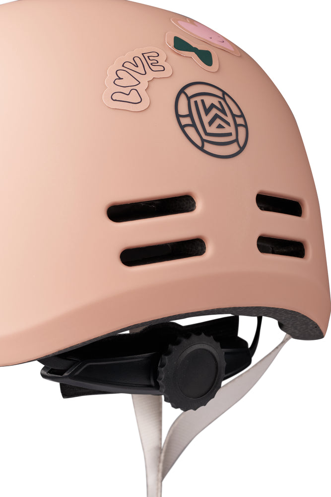 Kinderhelm Milly mit Stickern 🚲✨🎀 Mood Pale Tuscany S & M