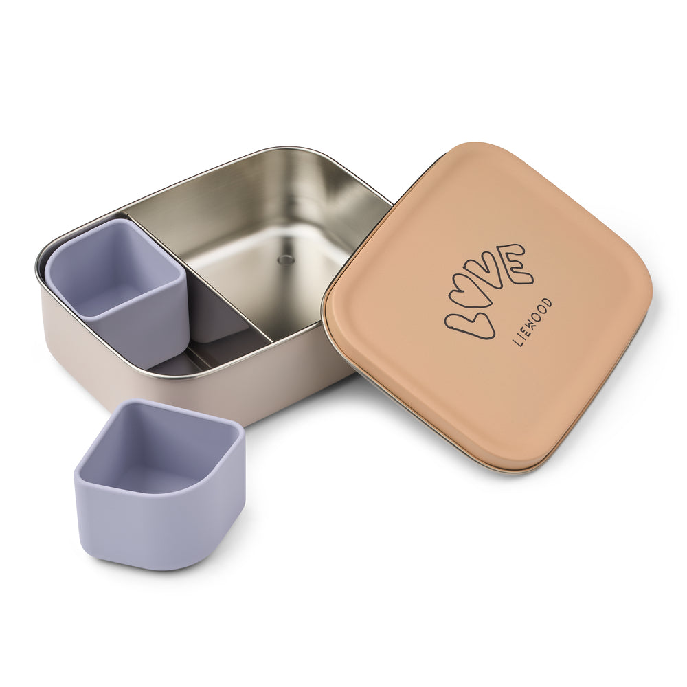 Details der Nina Lunchbox von Liewood LW20942 mit zwei herausnehmbaren Silikonschalen