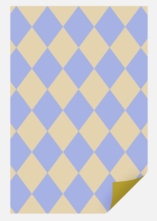 Geschenkpapier Ole Diamanten Vanille/Eisblau