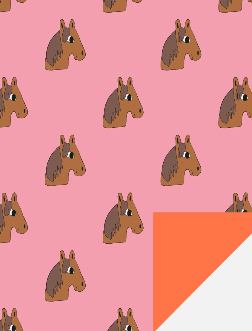 Wrapping paper Ole horses 🐴💕🍊Charlotte Janvier