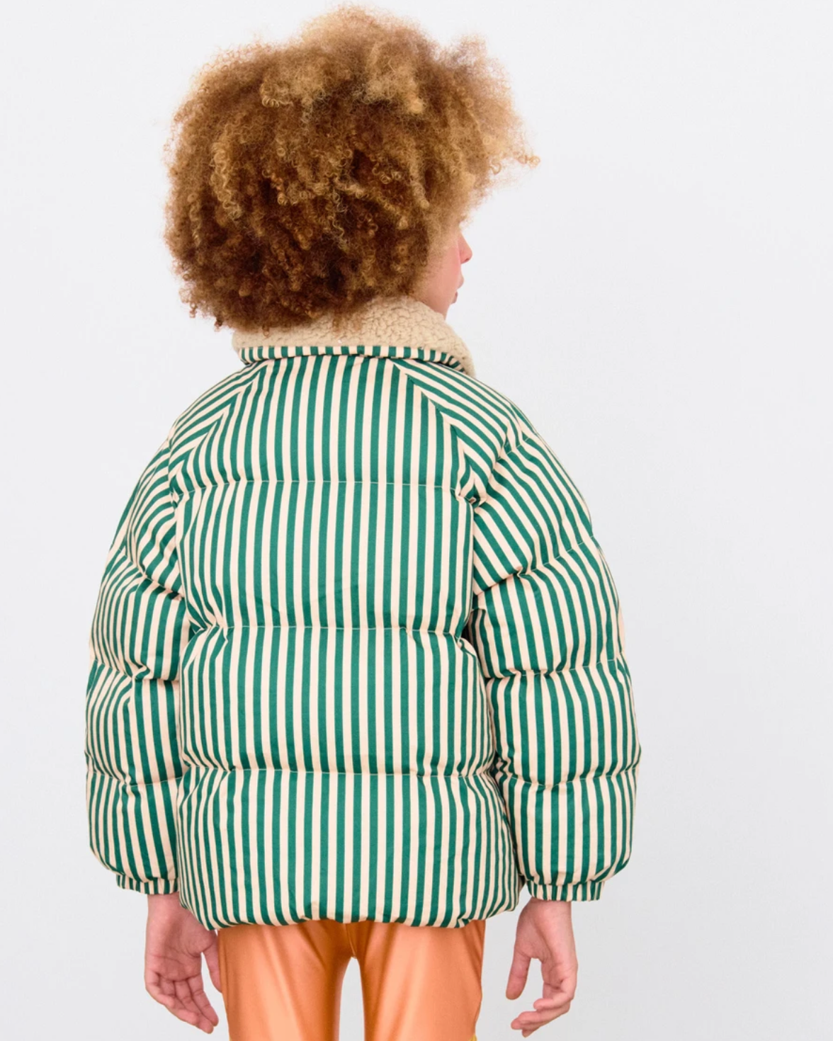 Tinycottons Green Stripes Pufferjacke