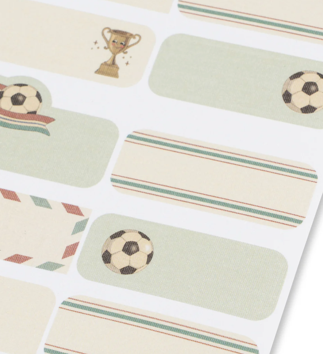 Back-to-school Namenssticker ⚽️🏈🏆🏎️ Kick it.