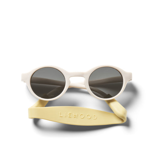 Stacey Babysonnenbrille mit Silikonband Crispy Corn Sand Liewood